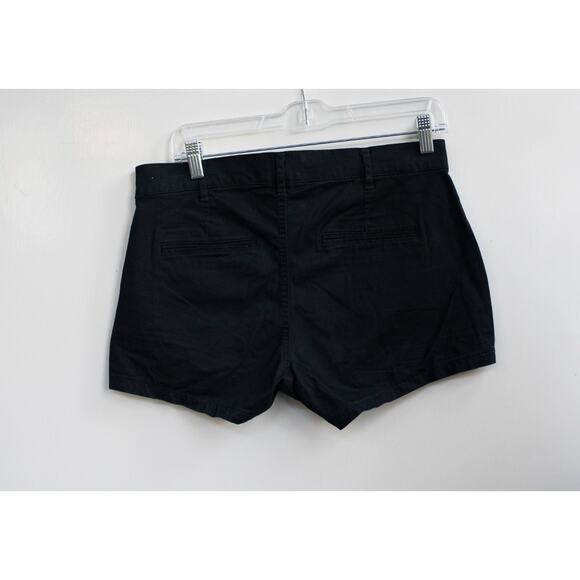 Express Mid Rise Shortie Shorts Women Size 4 Black Chino Casual Summer - Picture 5 of 6